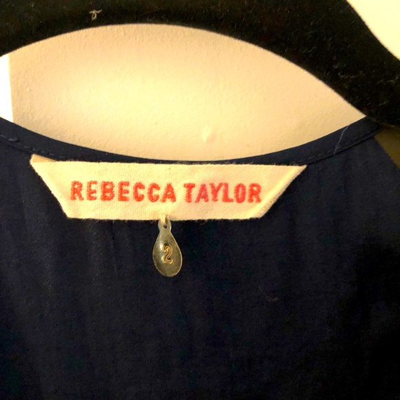 Rebecca Taylor midi dress in Navy - Picture 4 of 5